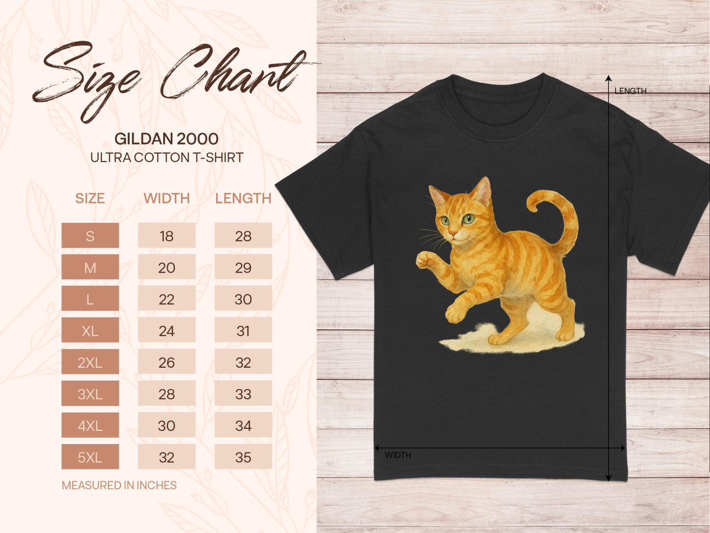 Cute Orange Cat Illustration Ultra Cotton T-Shirt product