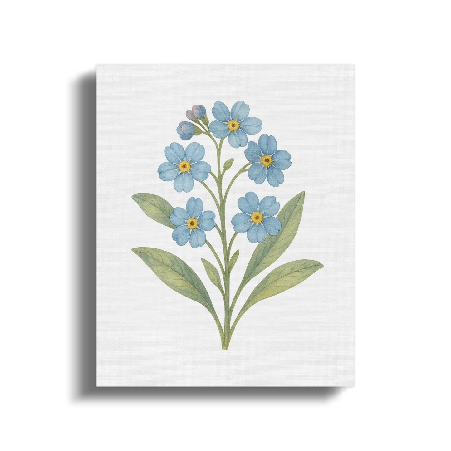 Elegant Blue Floral Botanical Themed Wall Art product type