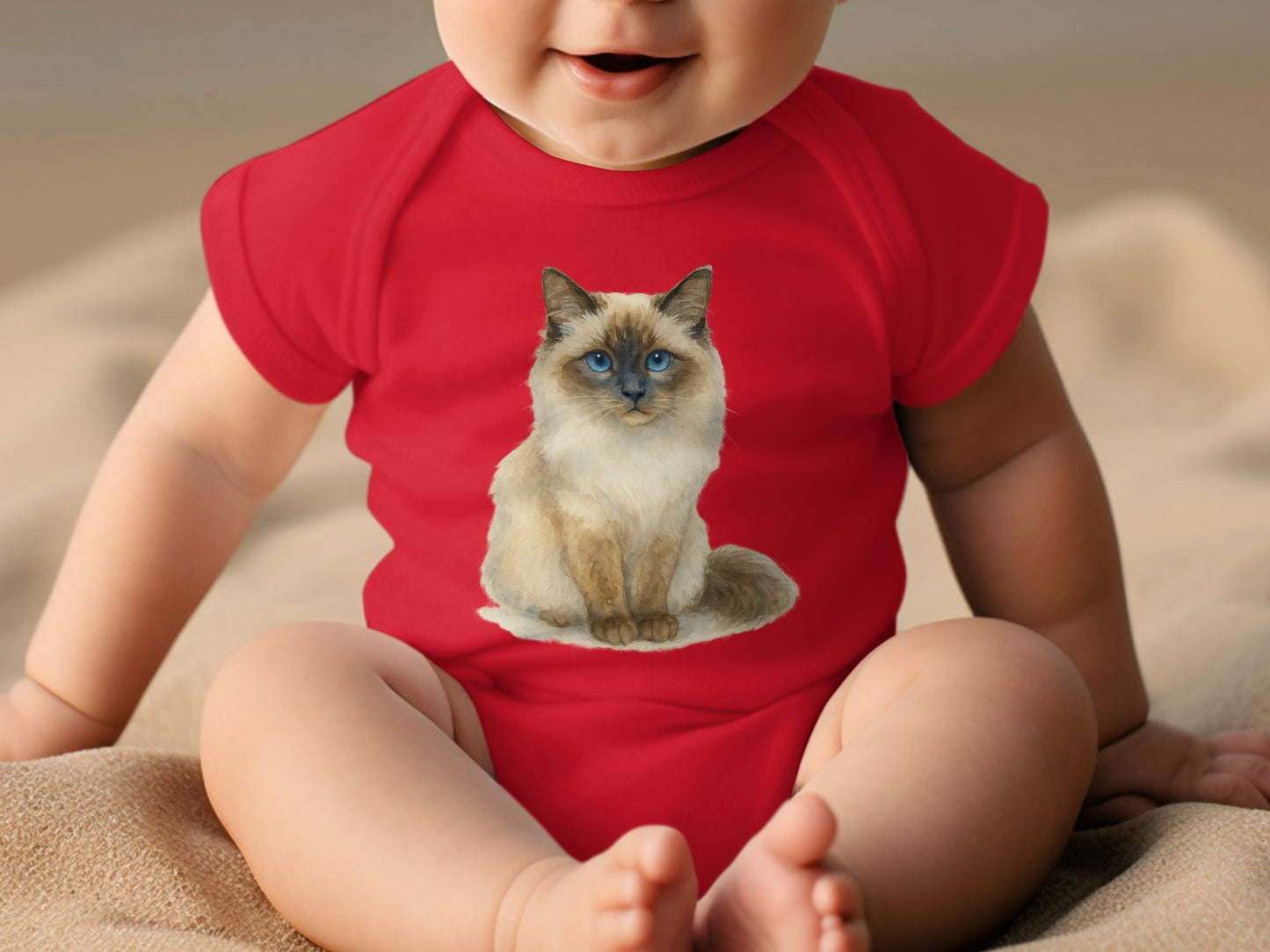 Cute Baby Bodysuit with Cat Design Baby Product