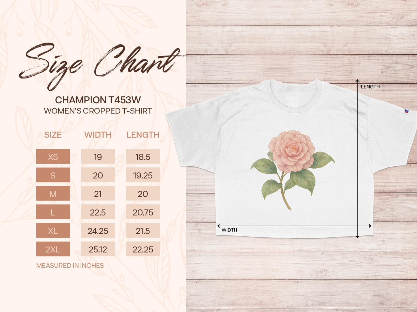 Champion T435W White Women's Cropped T-Shirt product type