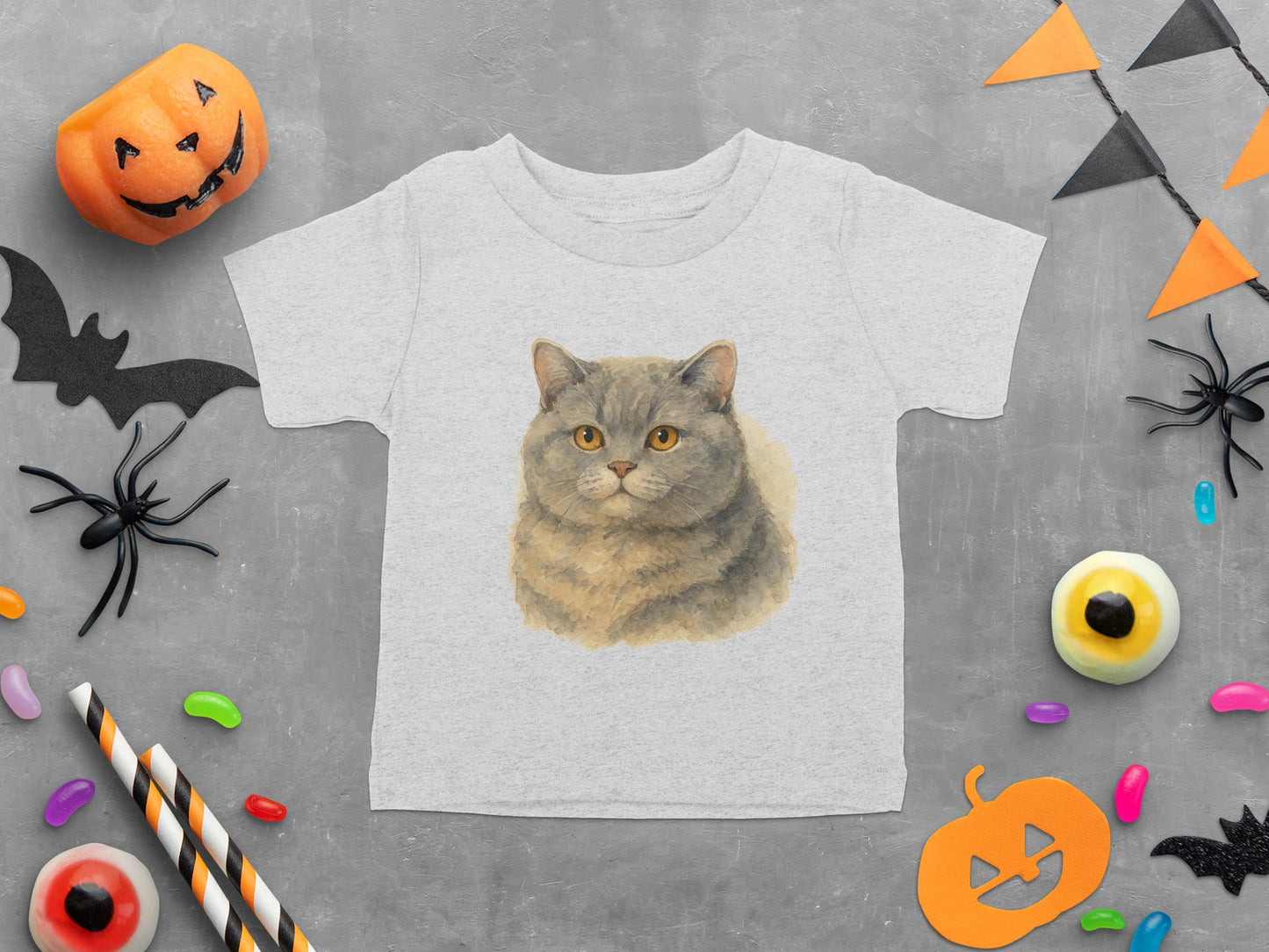 Halloween Cat Art Toddler Halloween Shirt product type