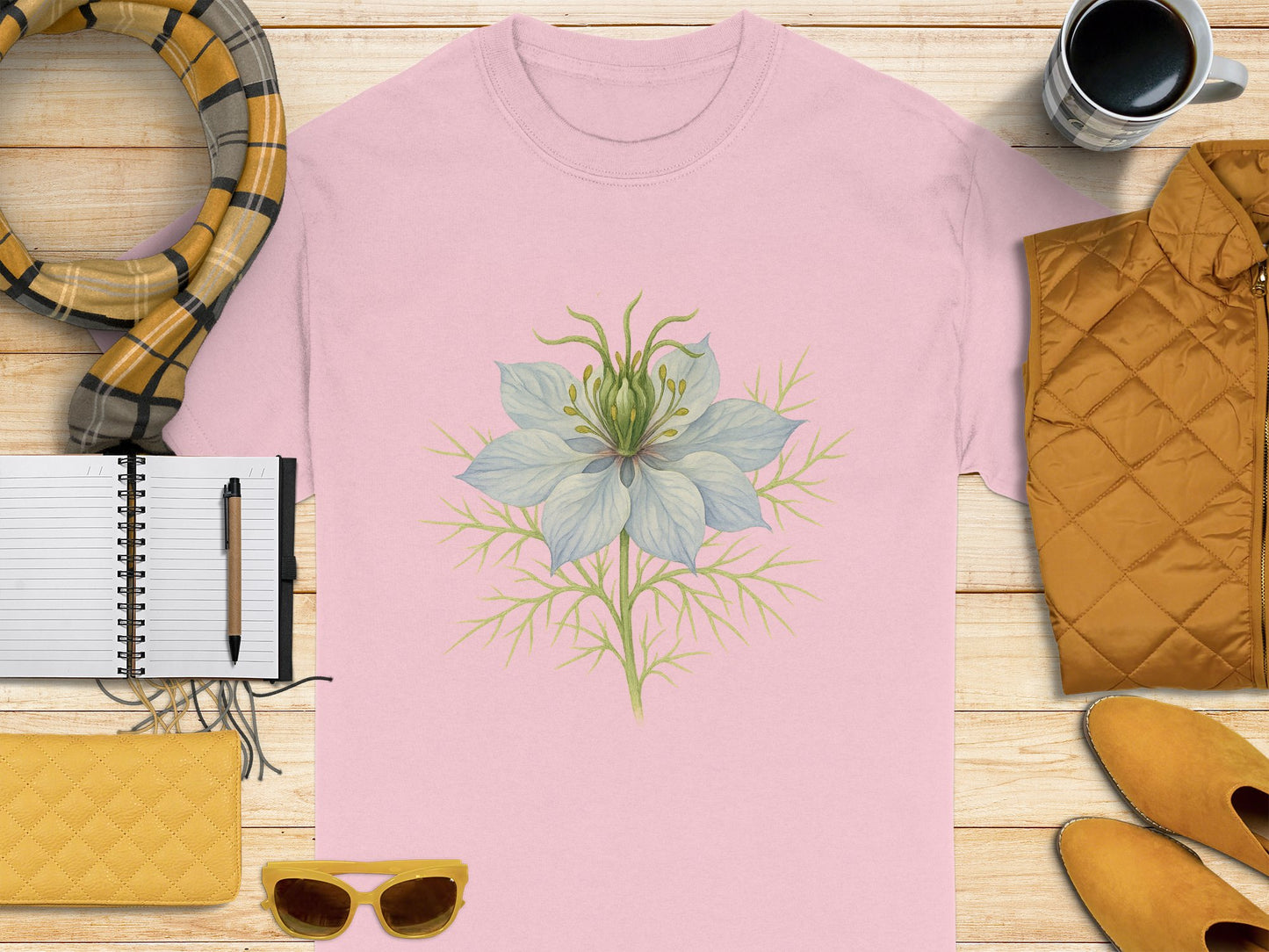 Floral Print Casual Wear Pink T-Shirt product type