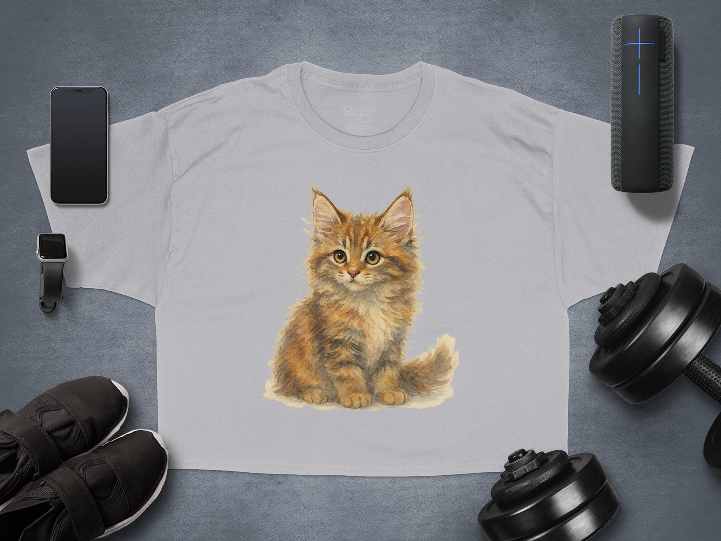 Adorable Kitten Graphic Design Casual T-Shirt product