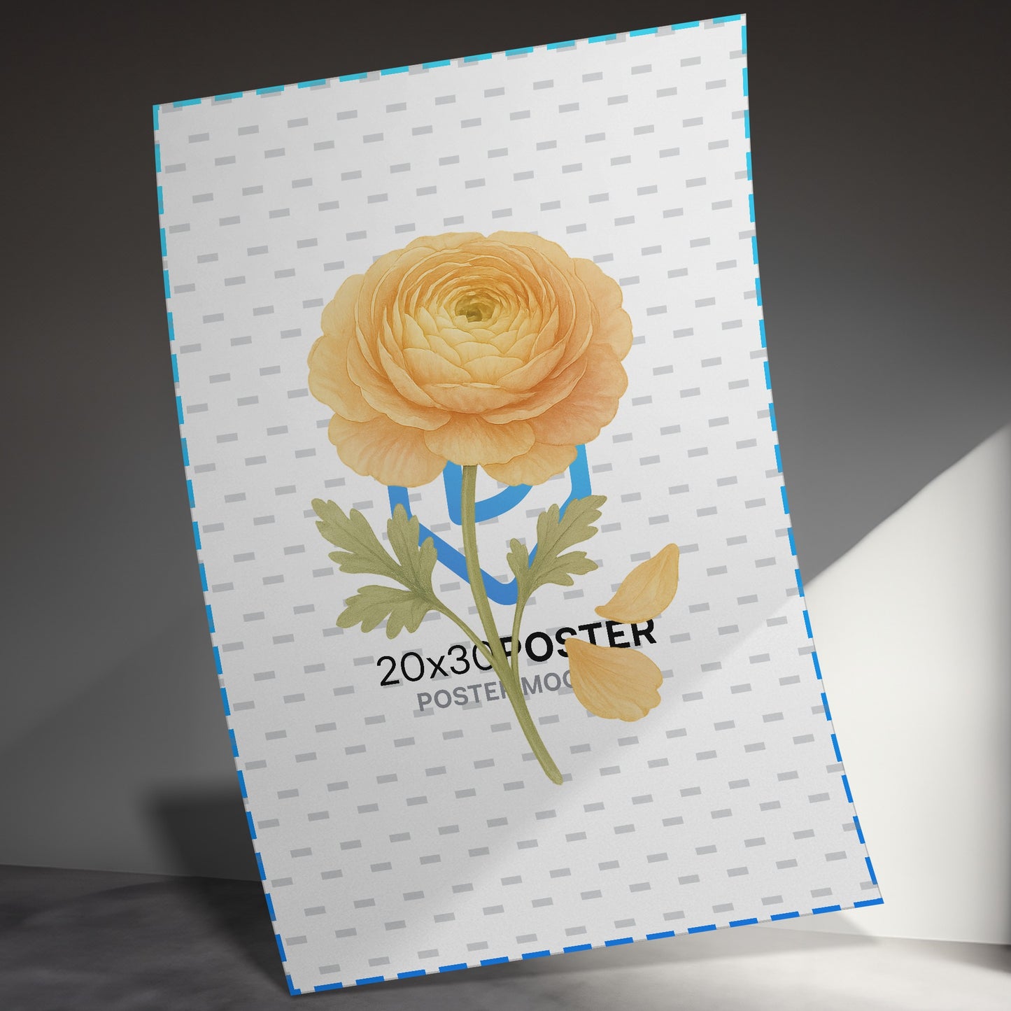 Floral Botanical Art Print 20x30 Poster Mockup product type