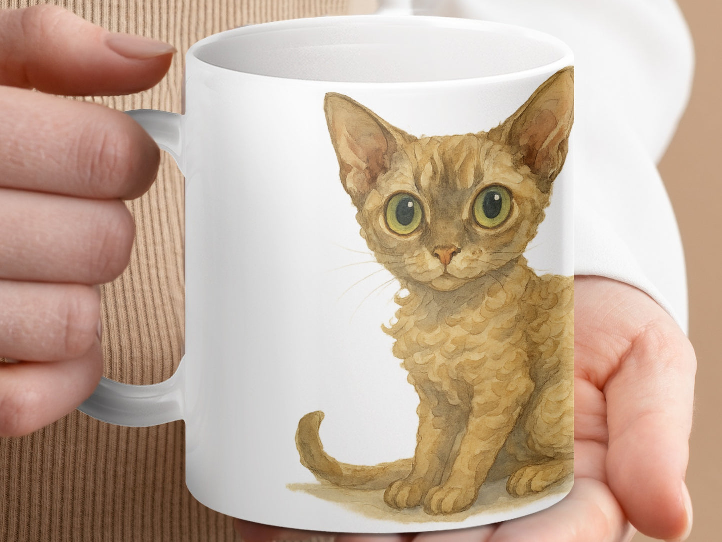 Cute Kitten Portrait Design Coffee Mug product