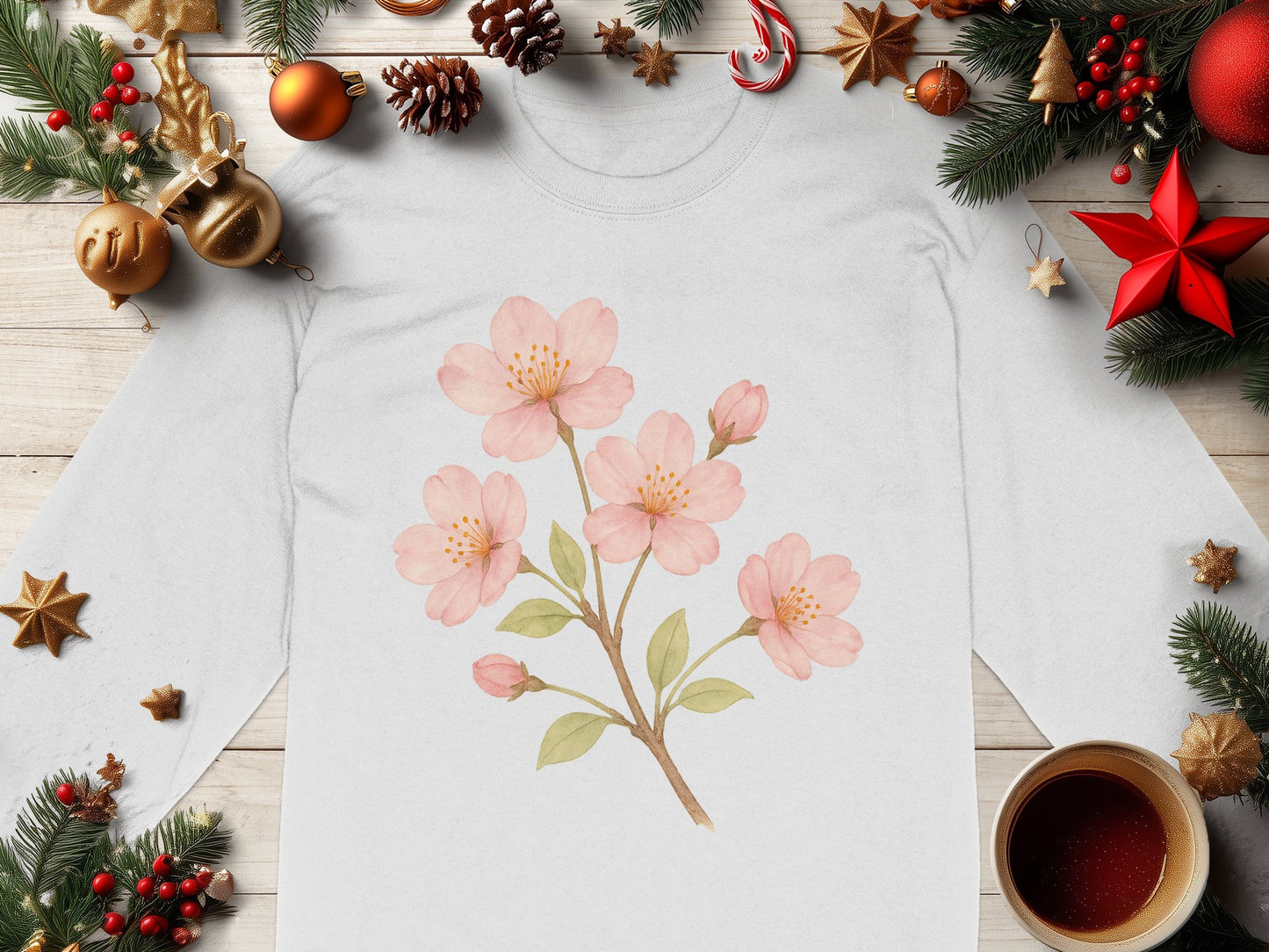 Beautiful Cherry Blossom Long Sleeve Shirt product