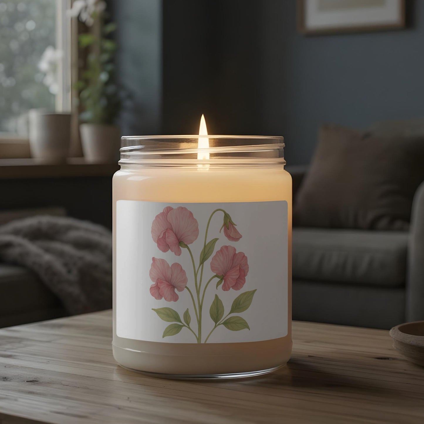 Natural Fragrance Floral Design Scented Candle product