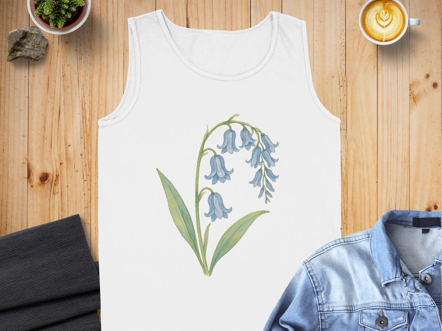 Bluebell Flower Print Sleeveless Tank Top product