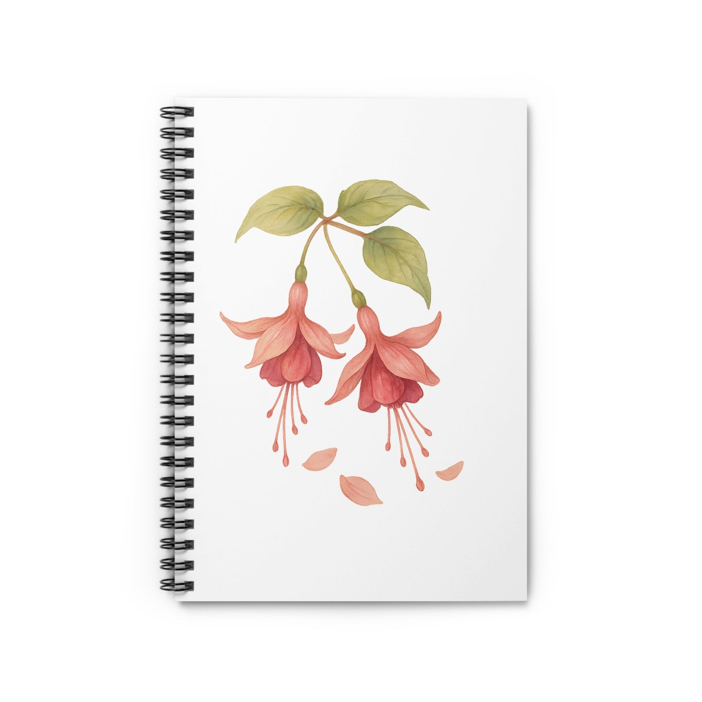Floral Fuchsia Blossom Design Spiral Bound Notebook product