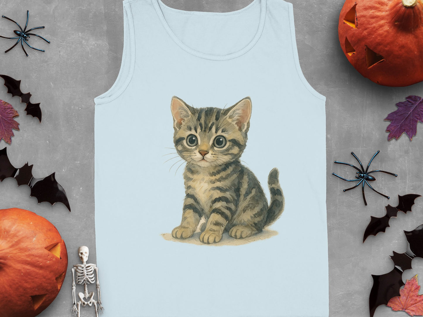 Adorable Kitten Print Men's Tank Top product type