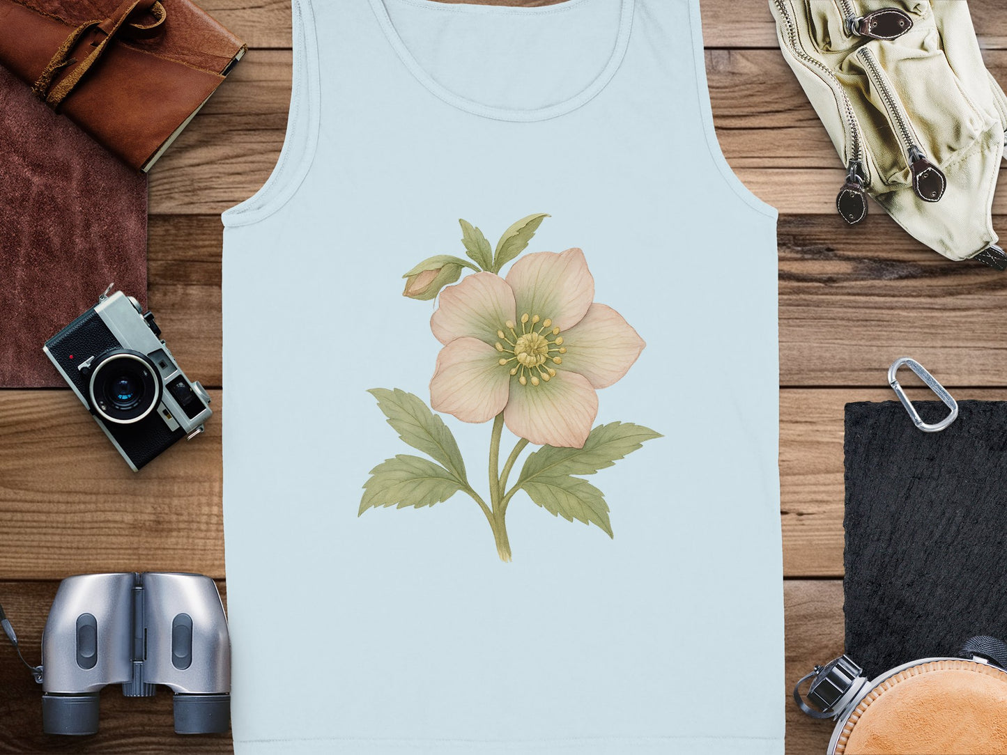 Floral Design Sleeveless Top Casual Style product type