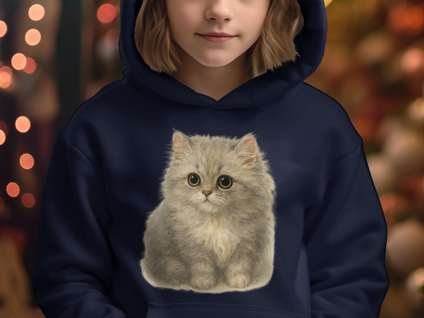 Adorable Fluffy Kitten Graphic Hoodie product type