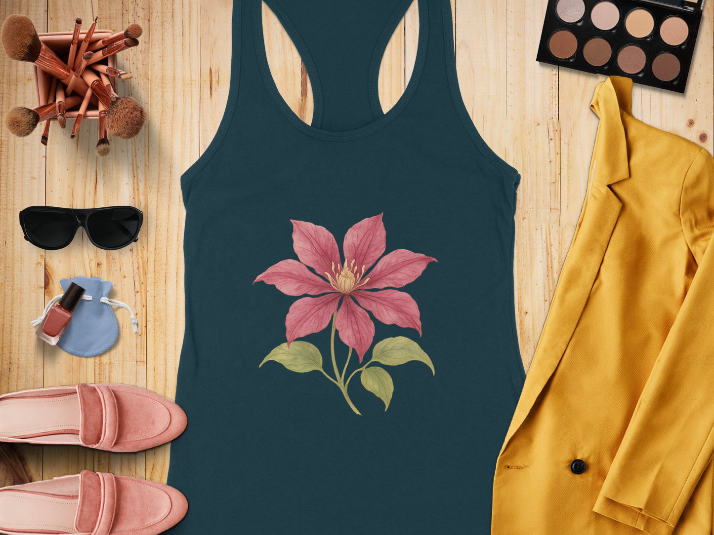 Floral Graphic Sleeveless Top Trendy Summer Product