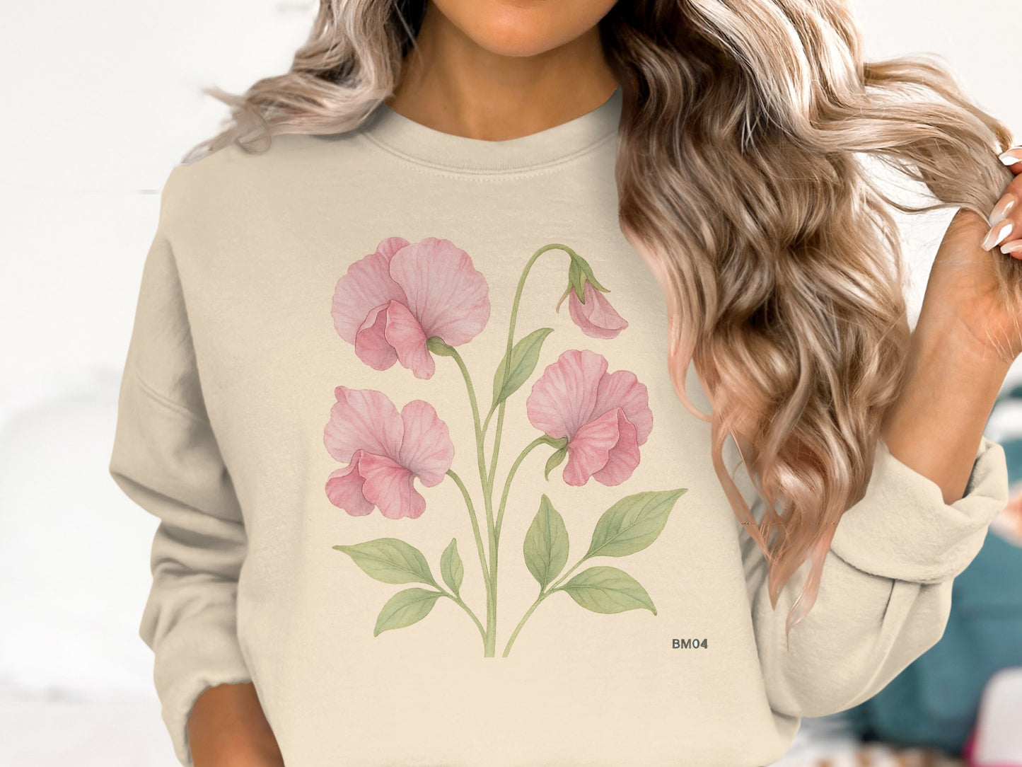 Floral Graphic Long Sleeve Sweatshirt product