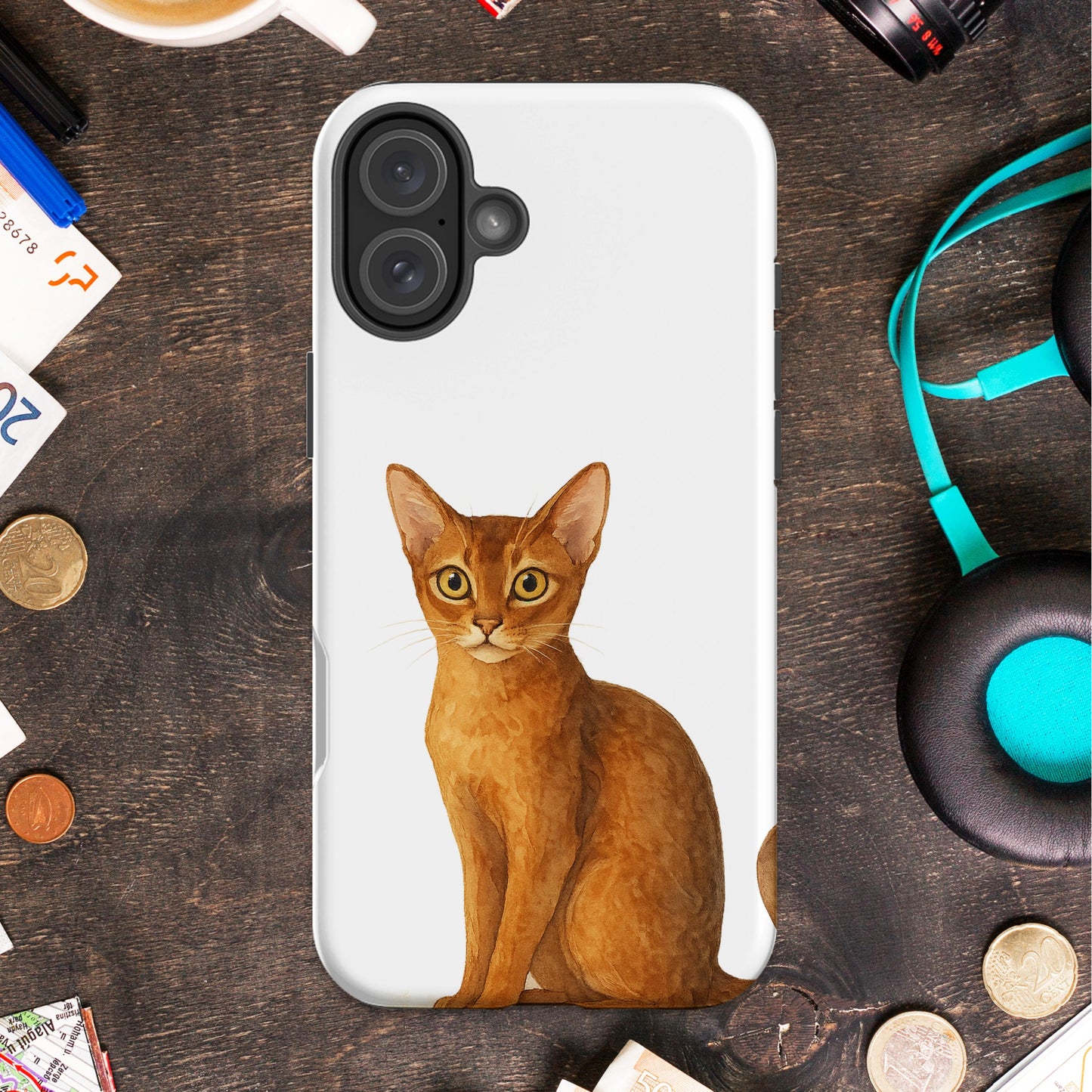 Adorable Cat Illustration Design Phone Case product
