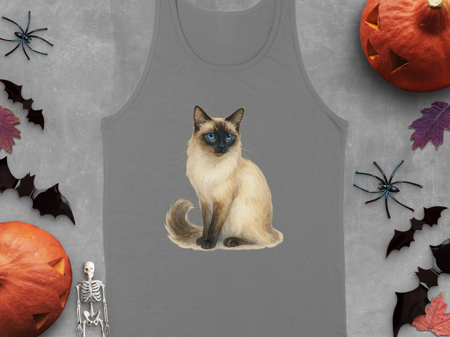 Siamese Cat With Blue Eyes Picture Tank Top product type