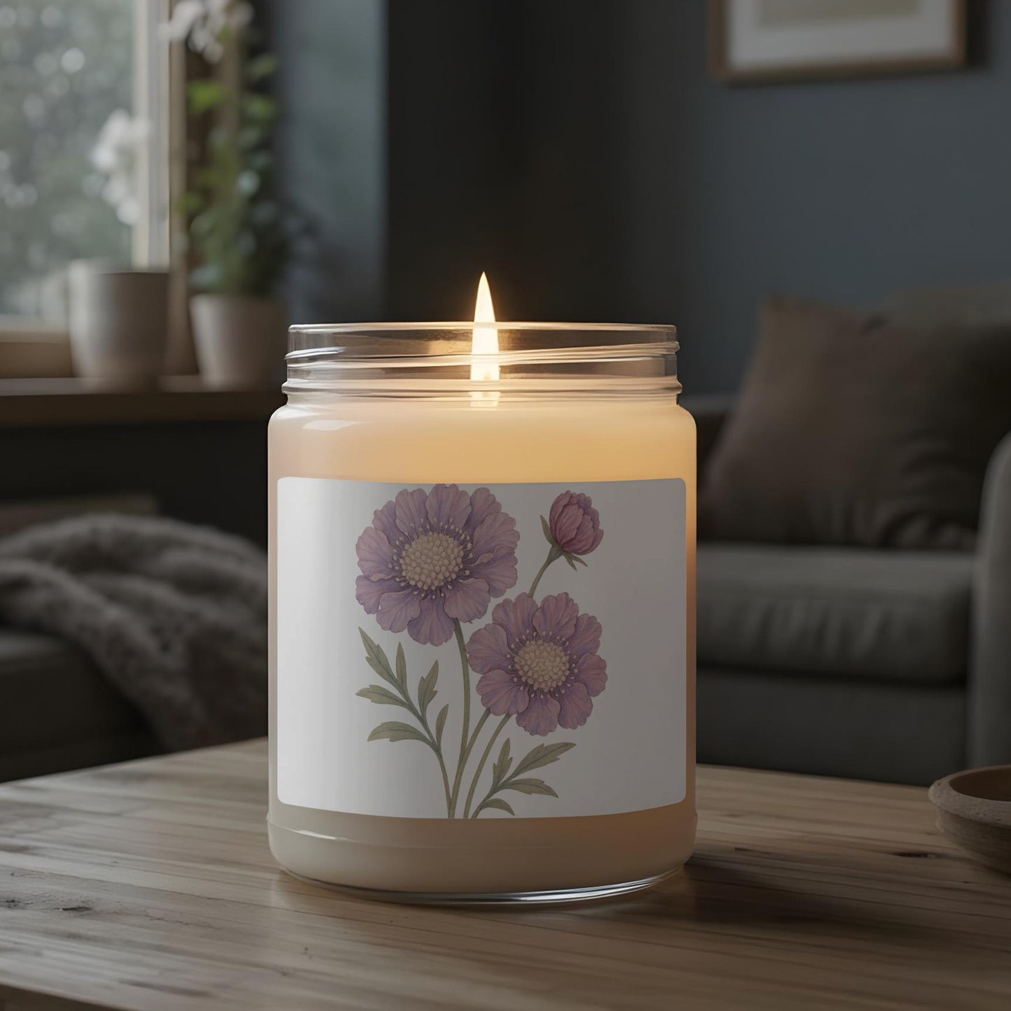 Soothing Floral Design with Blossoms Candle product