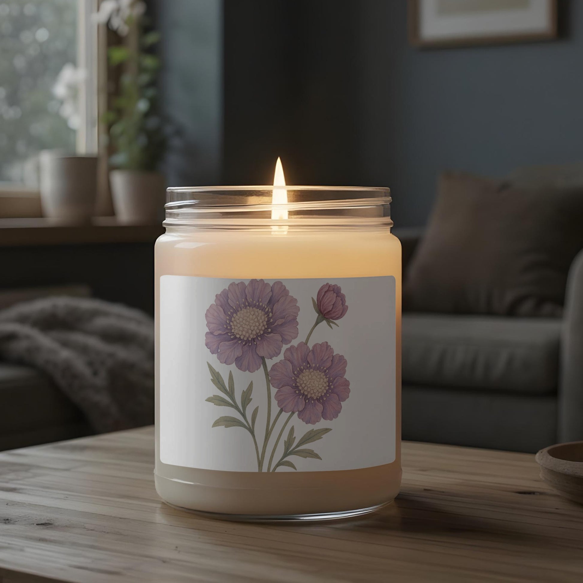 Soothing Floral Design with Blossoms Candle product