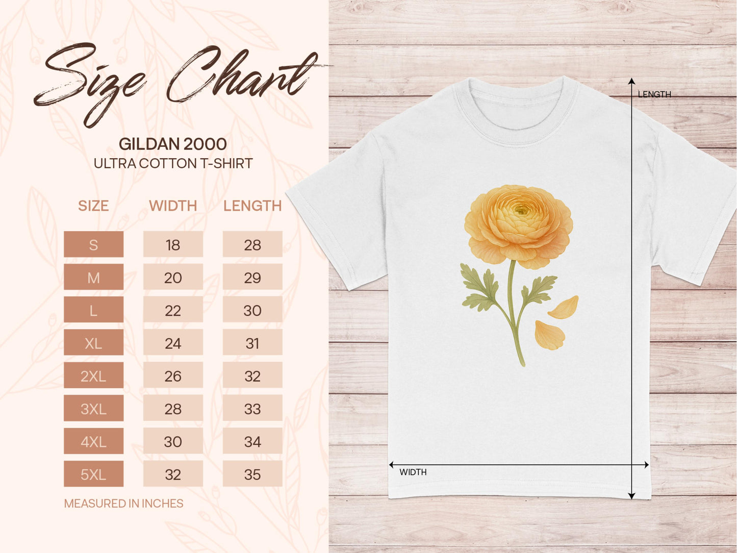 Vibrant Yellow Flower Design Ultra Cotton T-Shirt product type