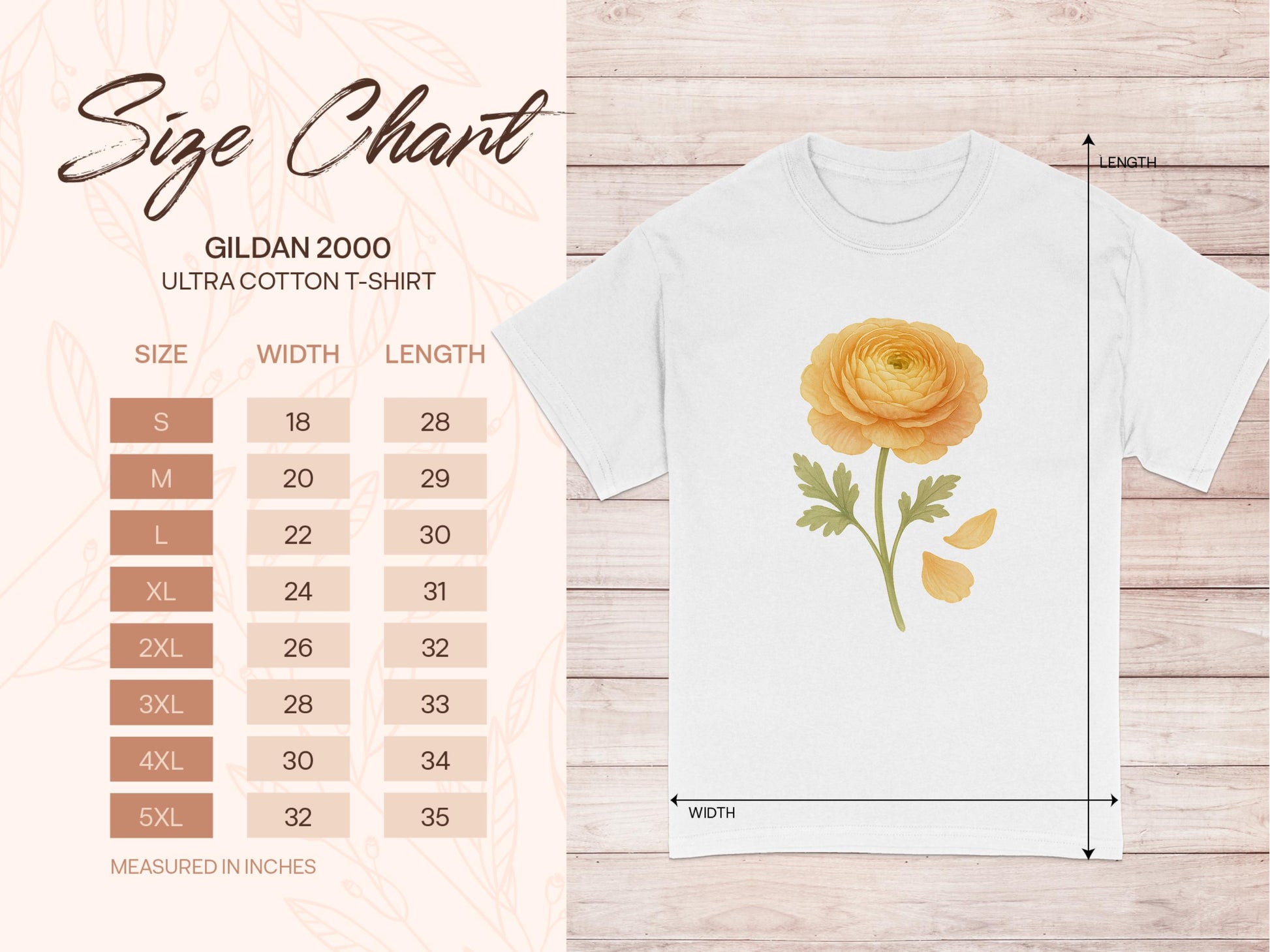 Vibrant Yellow Flower Design Ultra Cotton T-Shirt product type