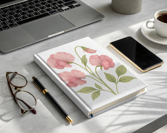Floral Design Hardcover Journal Notebook product type