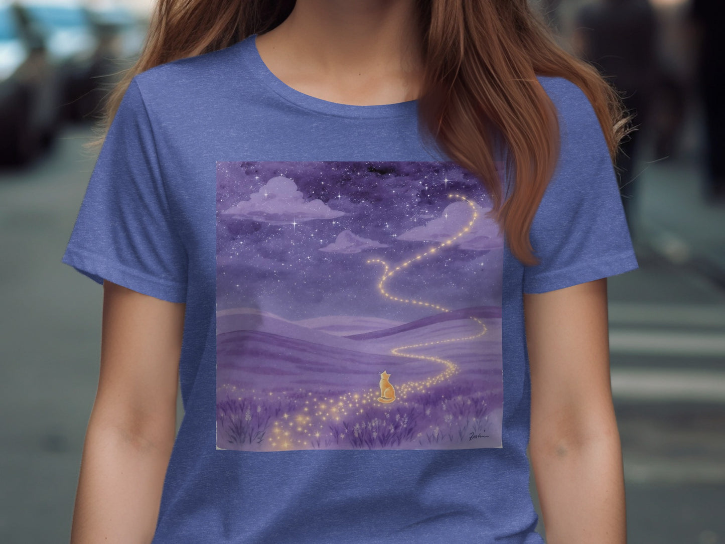 Enchanting Night Sky Path Design T-Shirt product type