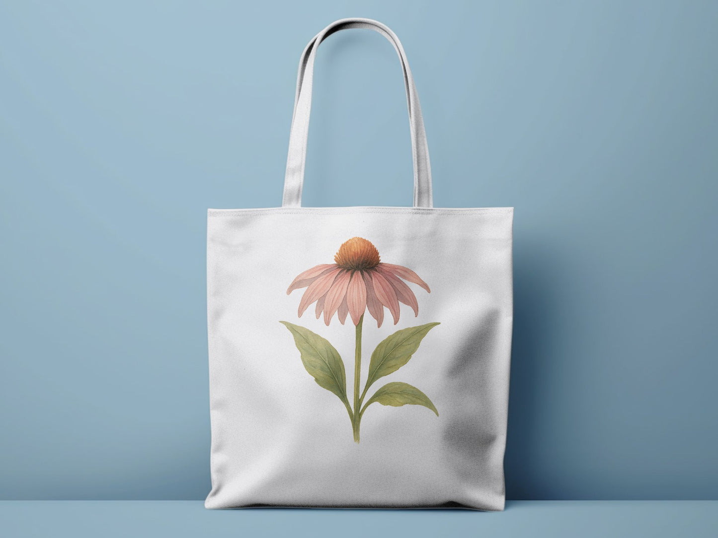 Beautiful Echinacea Flower Print Tote Bag product