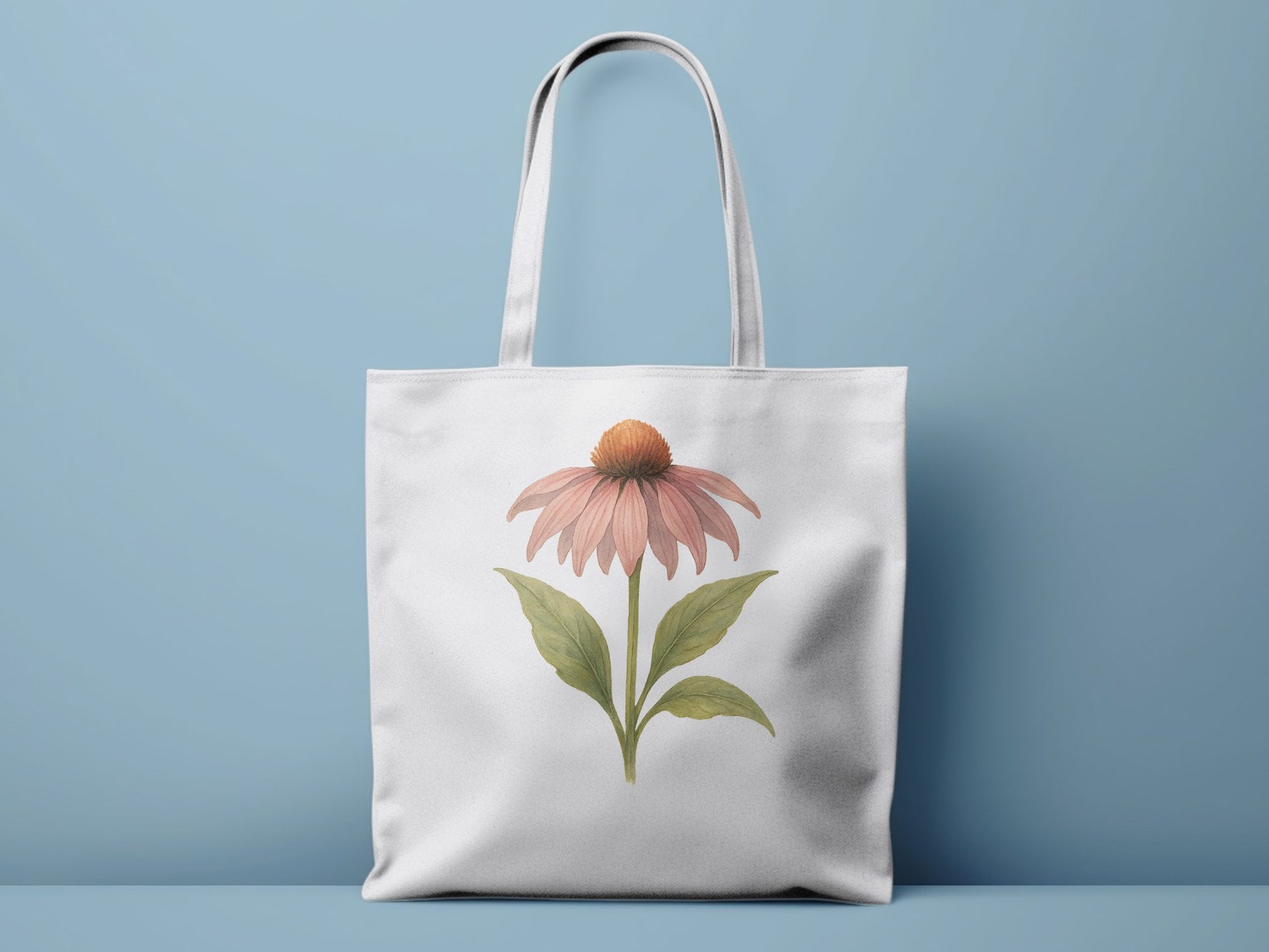 Beautiful Echinacea Flower Print Tote Bag product