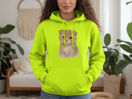 Cute Scottish Fold Kitten Printed Hoodie product