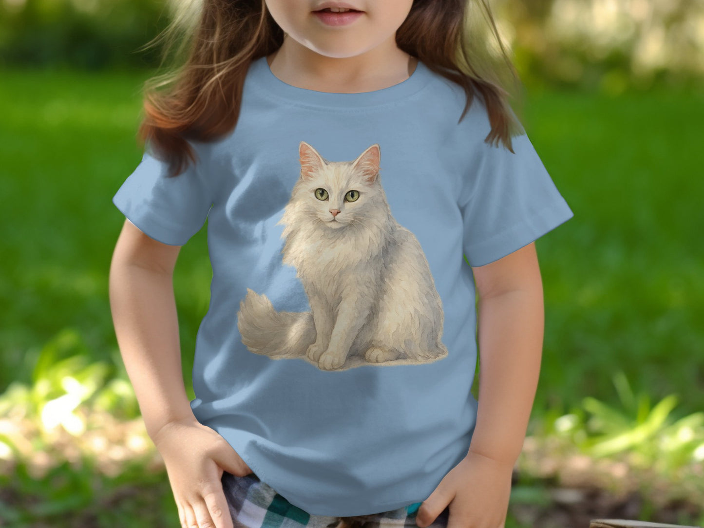 Adorable Cat Illustration on Kids T-shirt product type