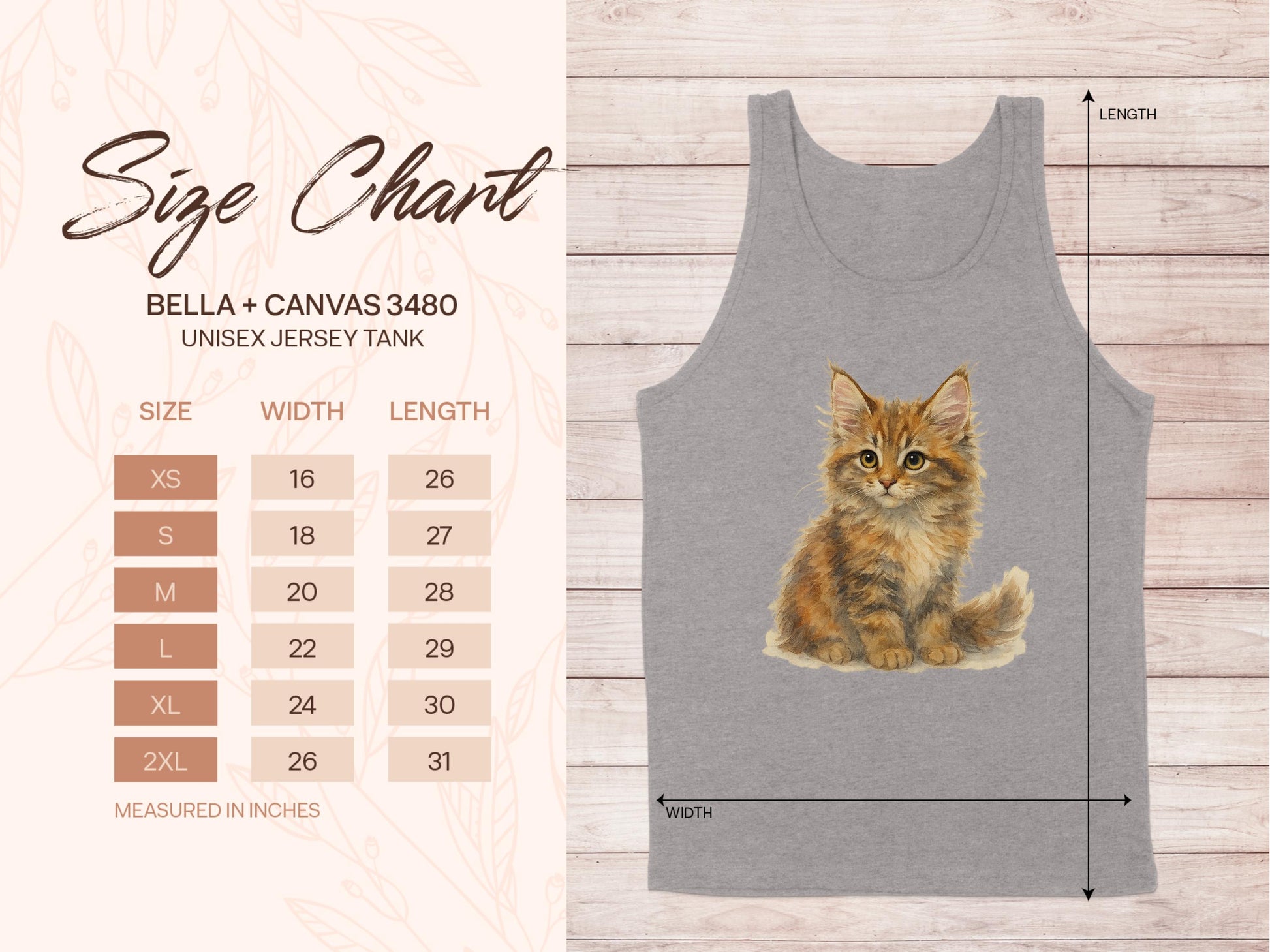Adorable Kitten Graphic on Unisex Jersey Tank product
