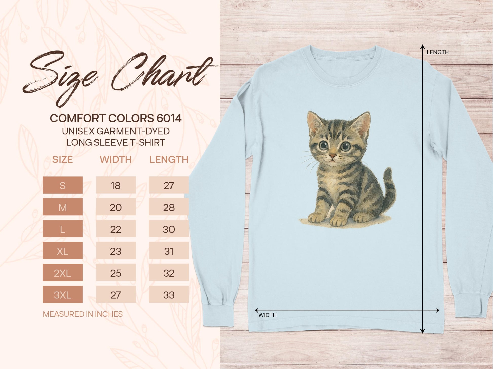 Cute Kitten Long Sleeve T-Shirt product type
