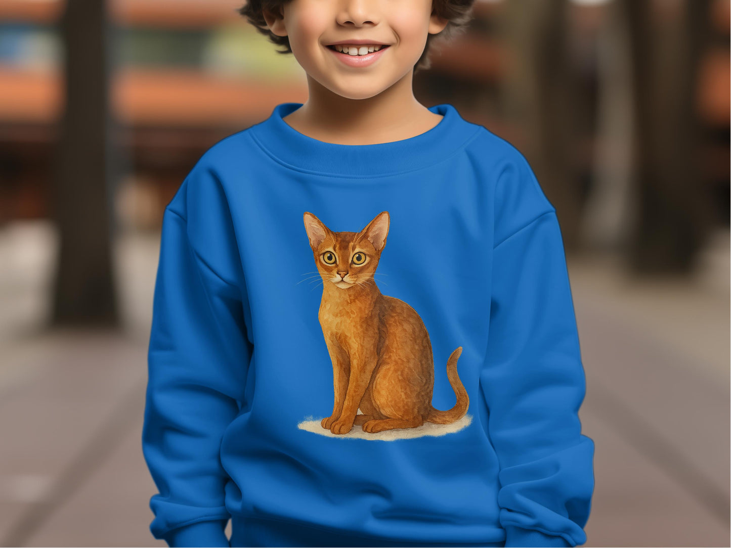 Cute and Adorable Cat Print Kids Sweatshirt product