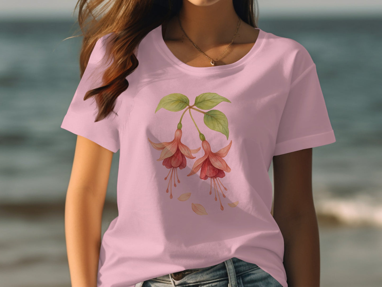 Floral Blossoms Design Casual Wear T-shirt product
