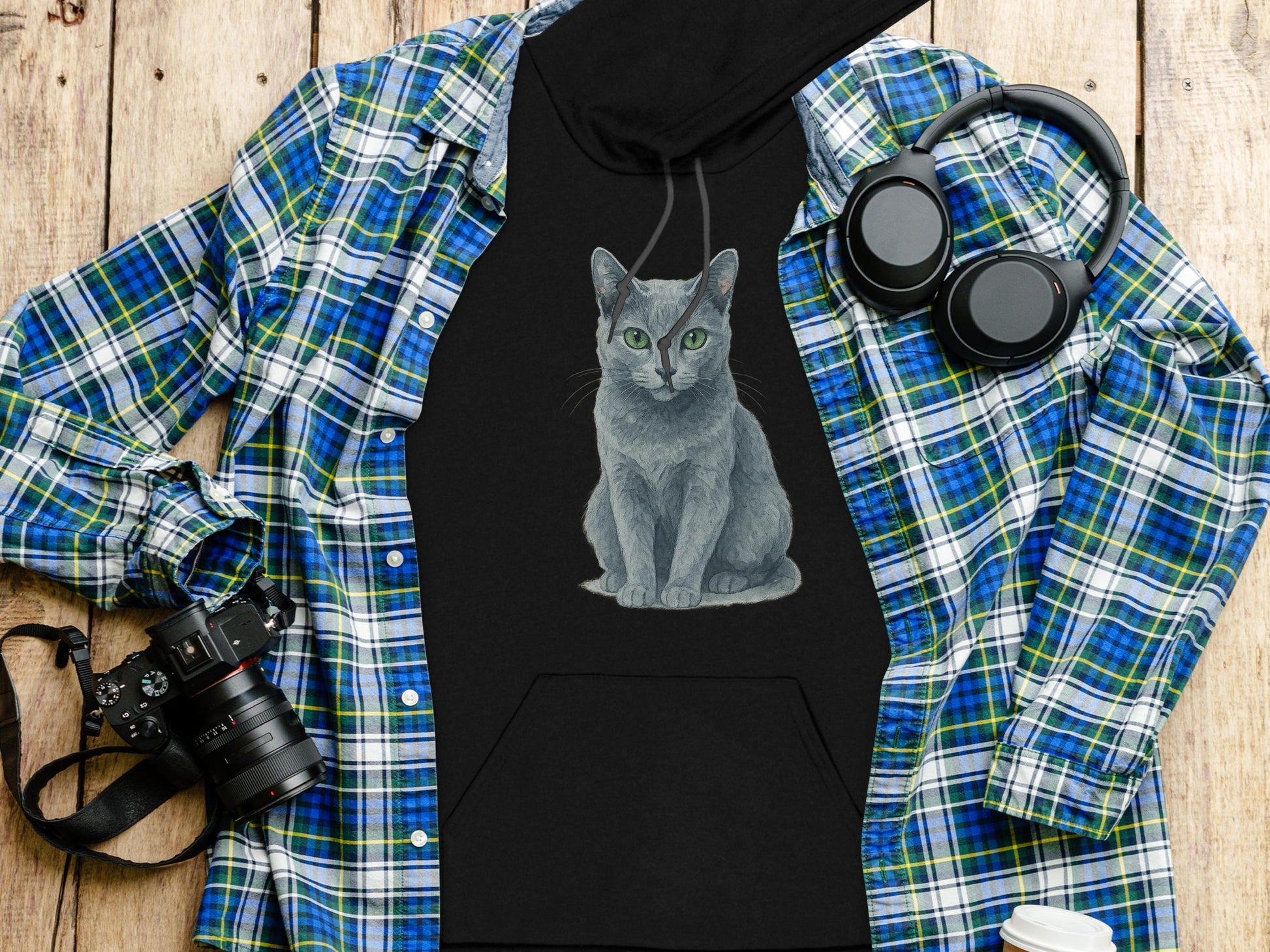 Cat Graphic Hoodie Sweatshirt Unisex Stylish product