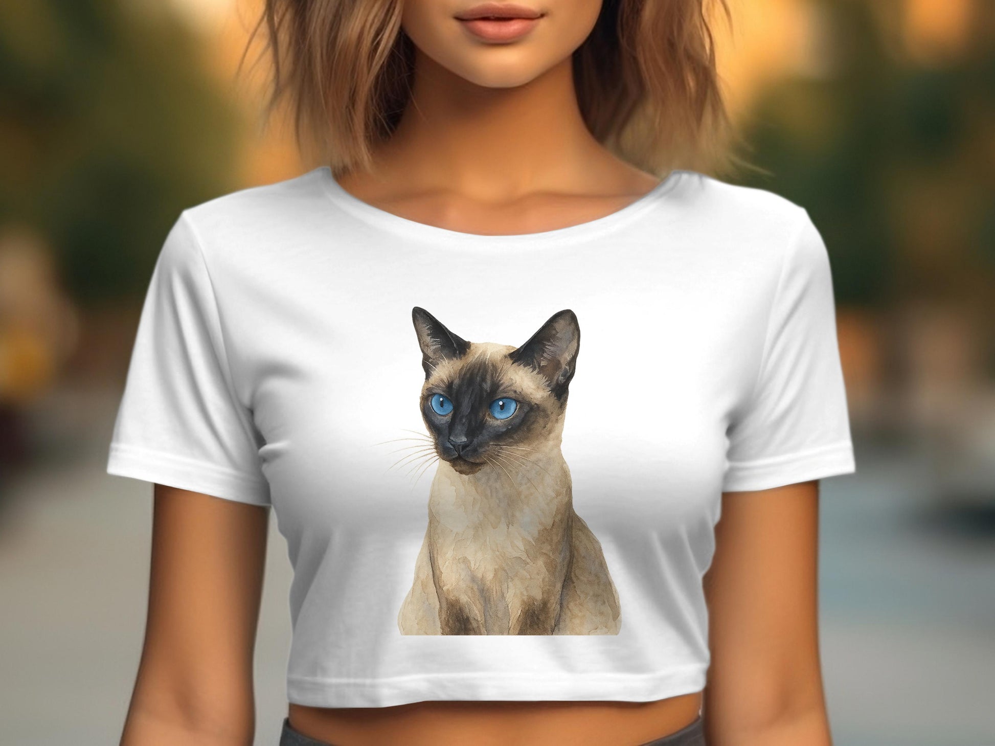 Elegant Siamese Cat Artwork Women's T-Shirt product