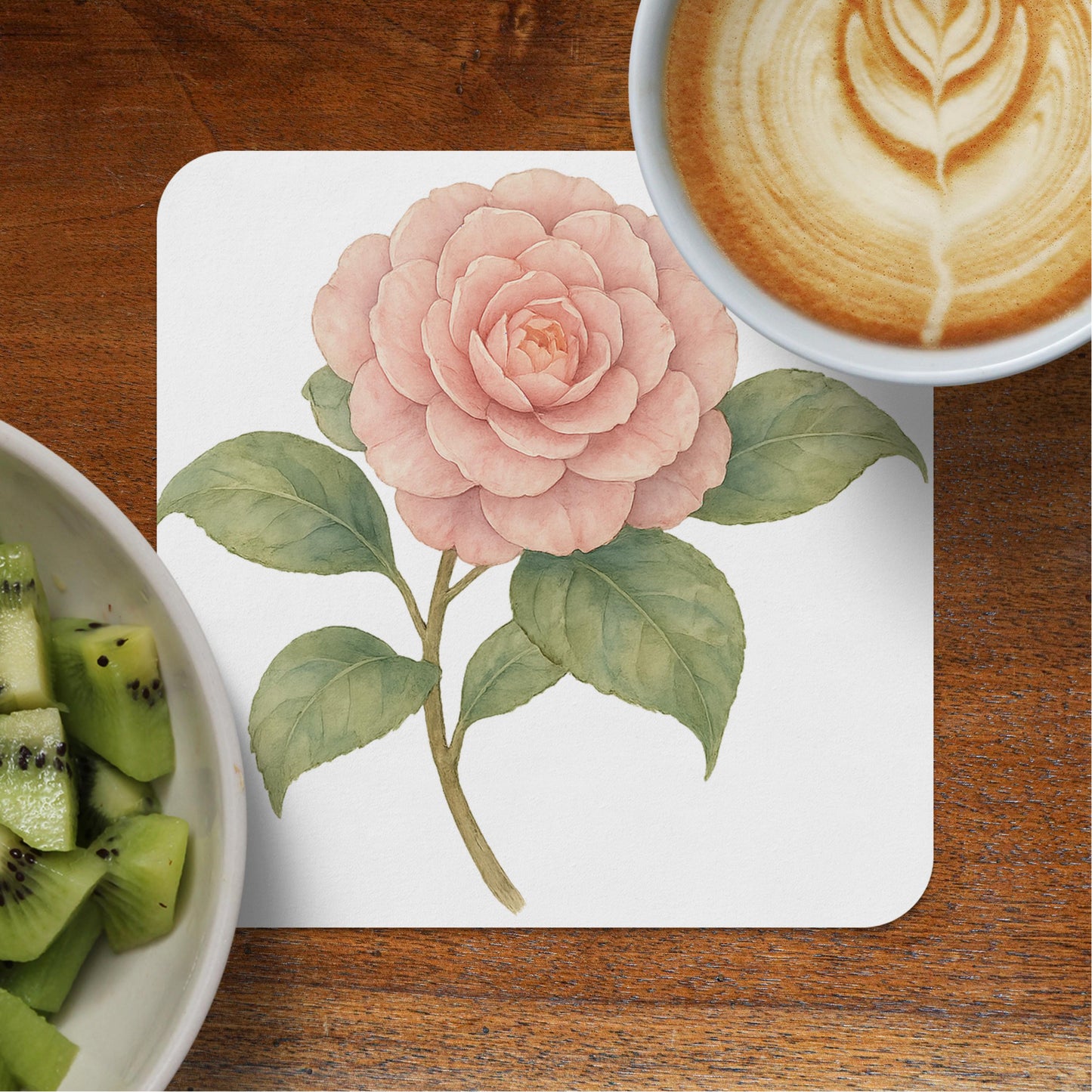 Beautiful Camellia Flower Design Coaster product