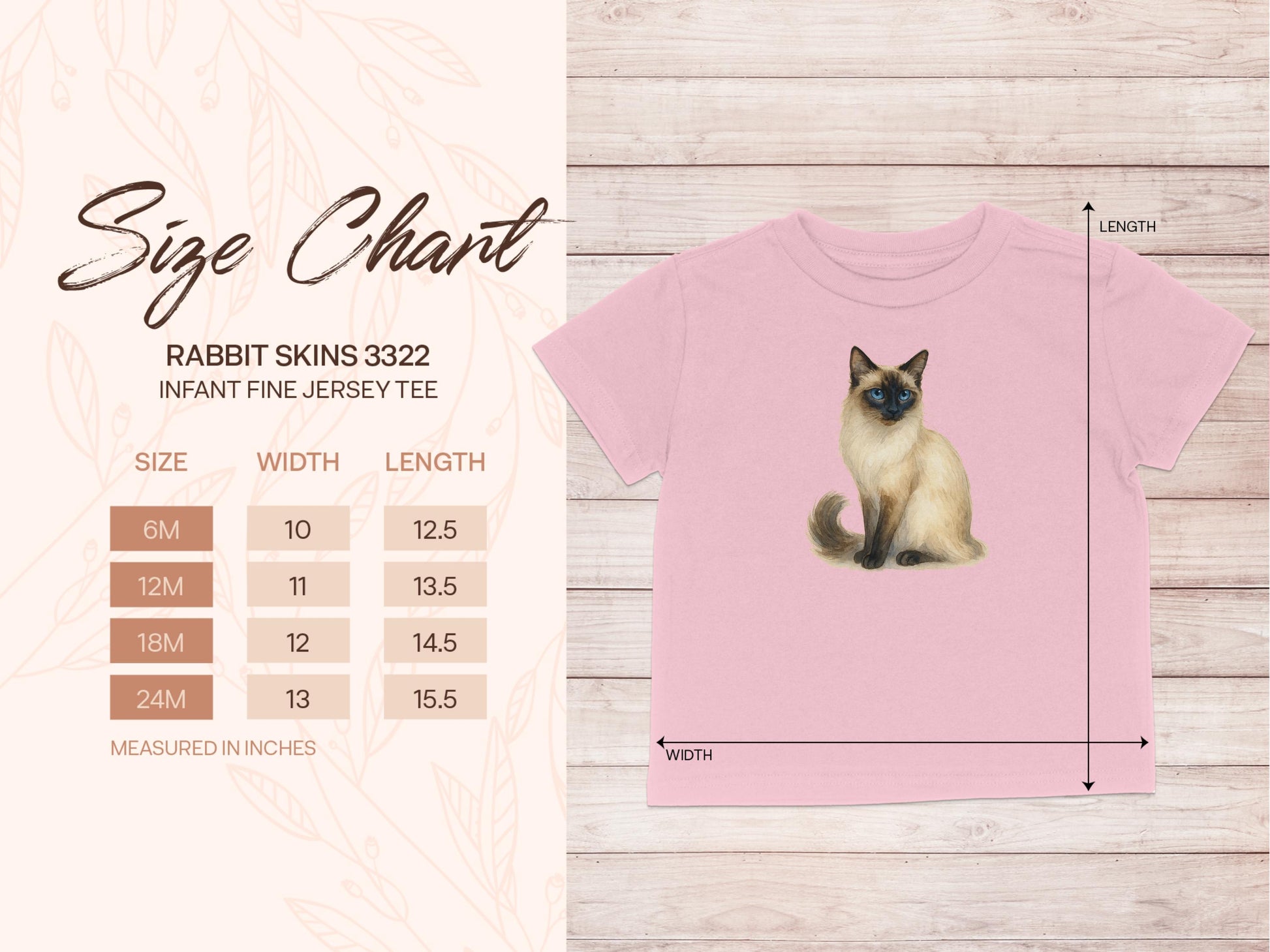 Cute Infant Fine Jersey Tee with Cat Design product