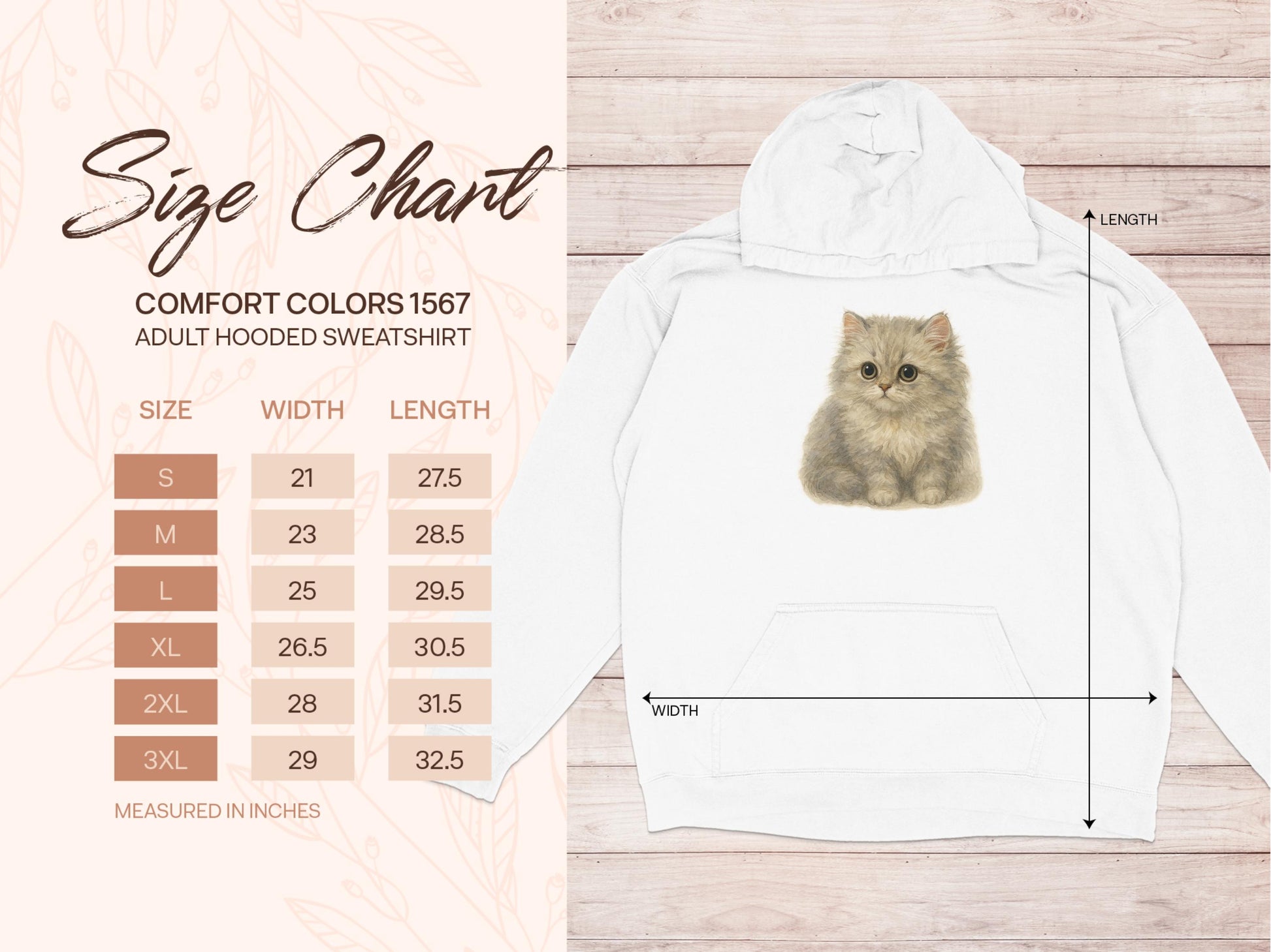 Cute Kitten Adult Hooded Sweatshirt Product