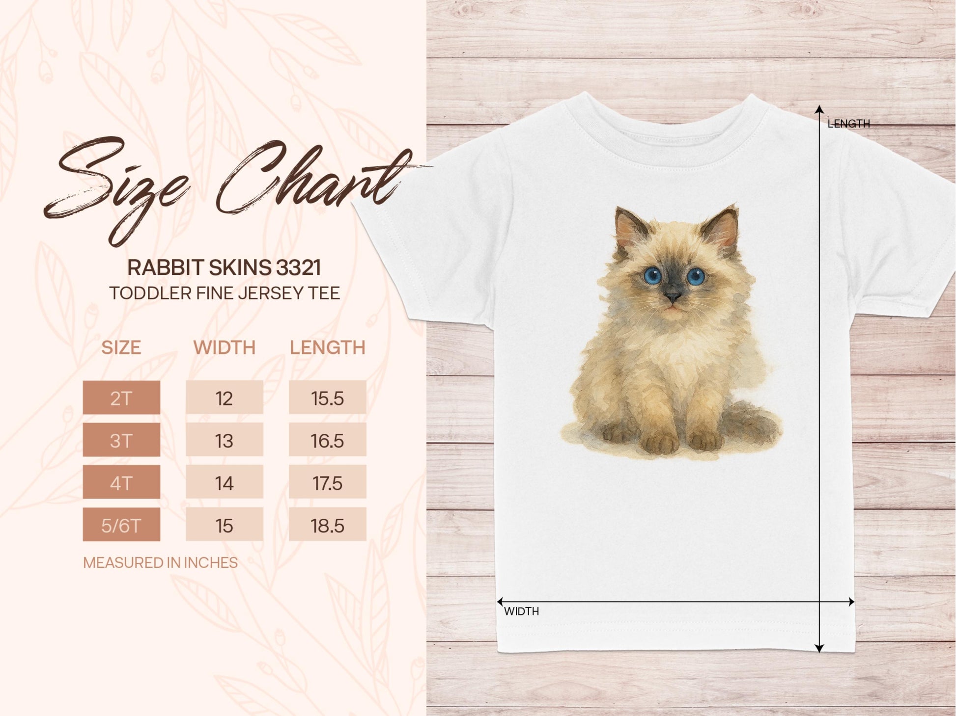 Adorable Kitten Art on Toddler Fine Jersey Tee product