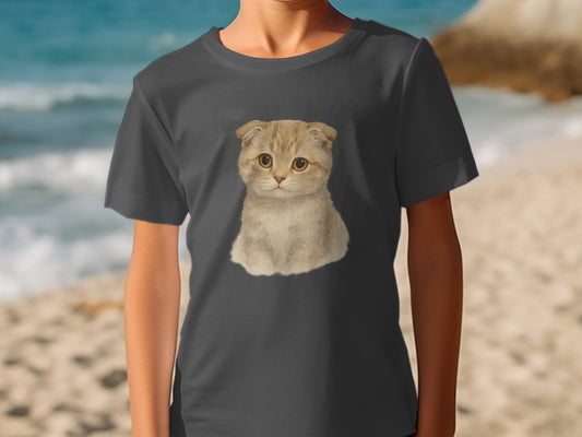 Adorable Folded Ear Kitten Graphic T-shirt product type