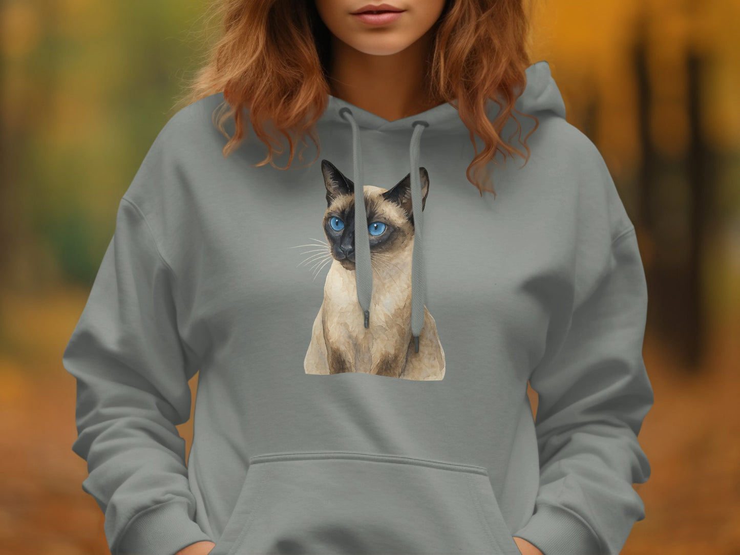 Striking Cat Graphic Hoodie for Cozy Comfort product