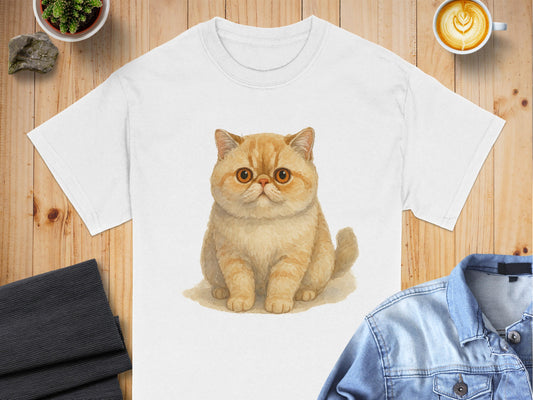 Adorable Illustrated Cat Graphic Tee Shirt product type