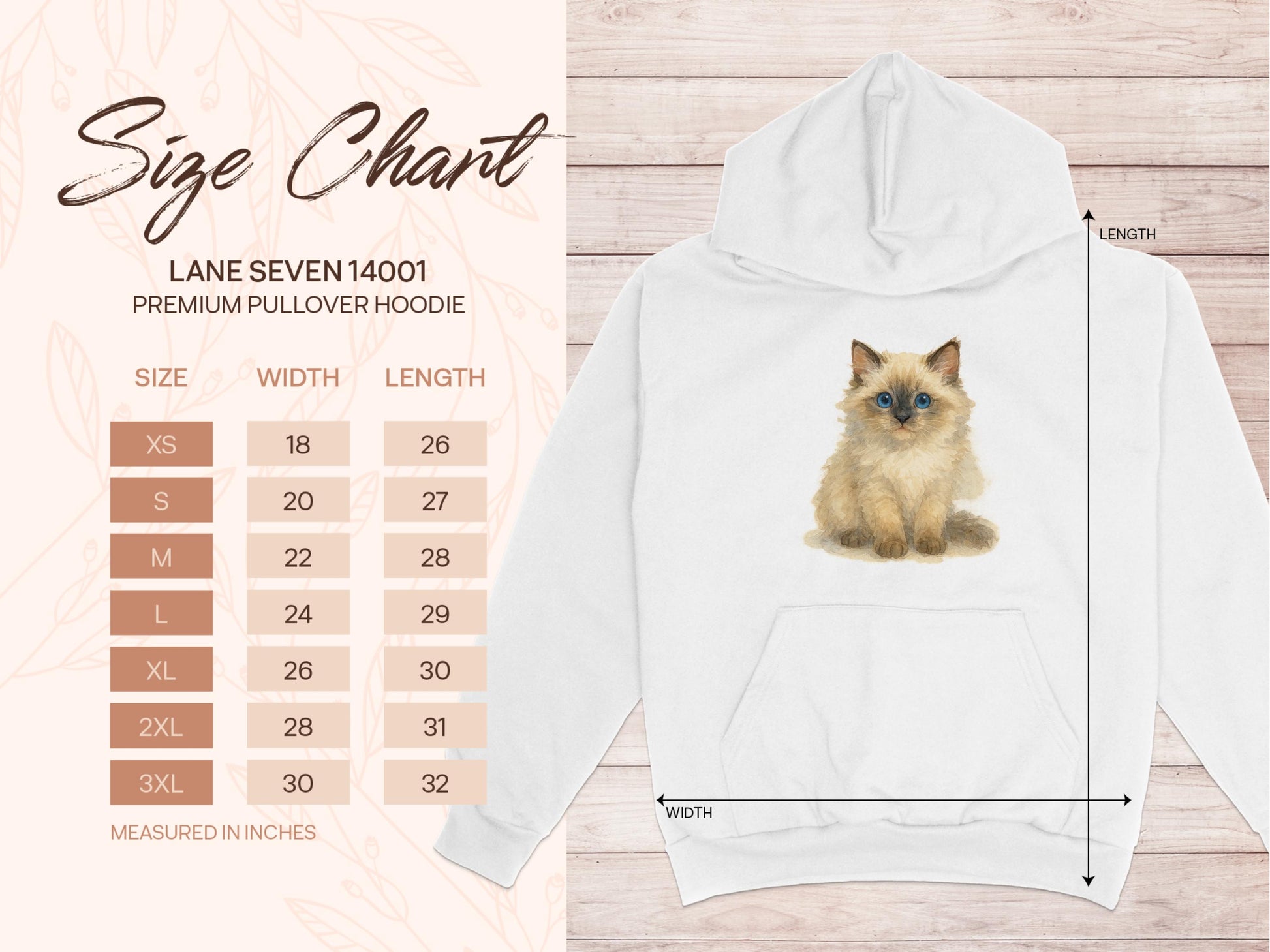 Cute Fluffy Cat Premium Pullover Hoodie product