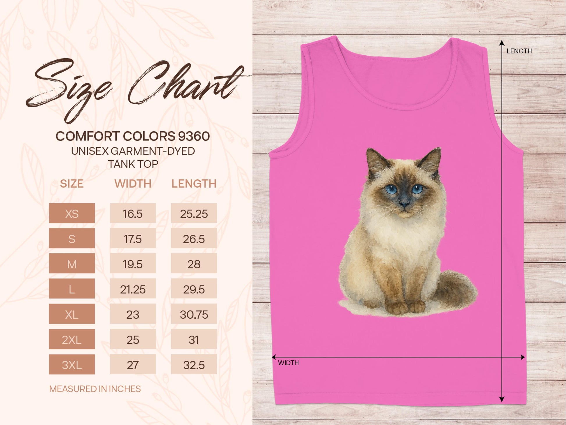 Ragdoll Cat Graphic Unisex Garment-Dyed Tank Top product