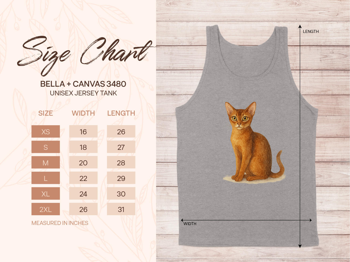 Unisex Jersey Tank with Cat Design Comfortable product