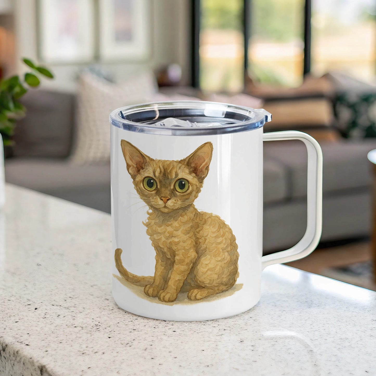 Adorable Cat Illustration Insulated Mug Beverage product
