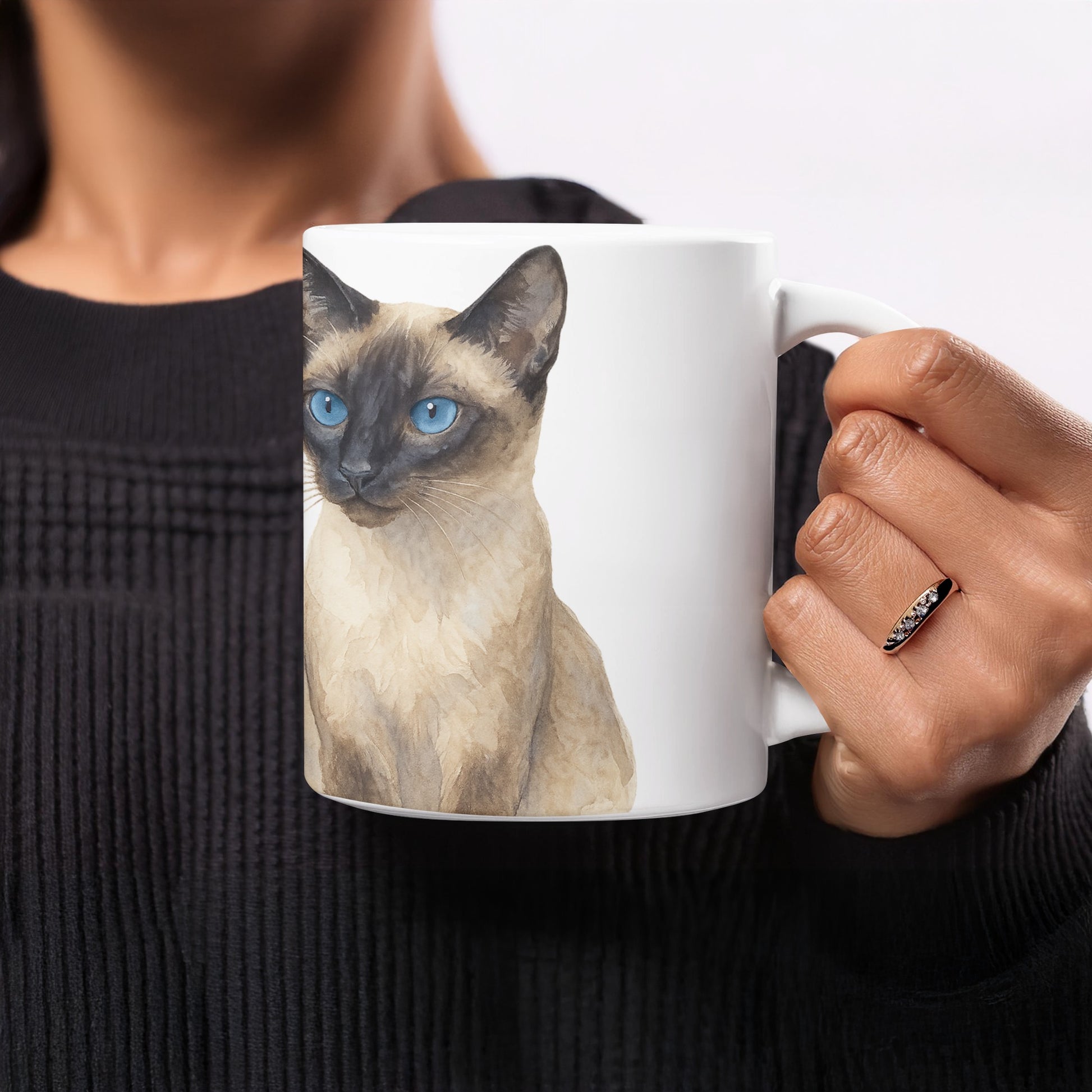 Siamese Cat Print Coffee Mug for Cat Lovers product type