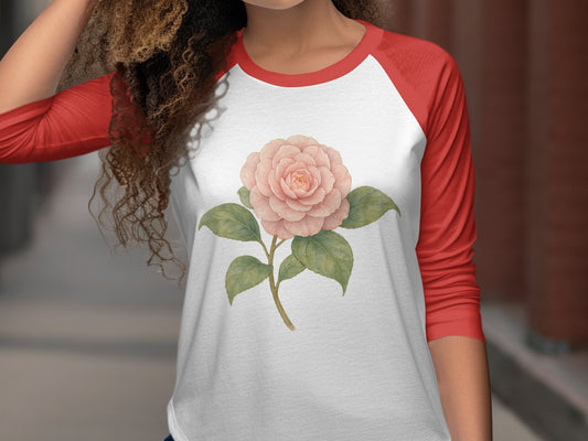 Beautiful Floral Design on Long Sleeve Shirt product