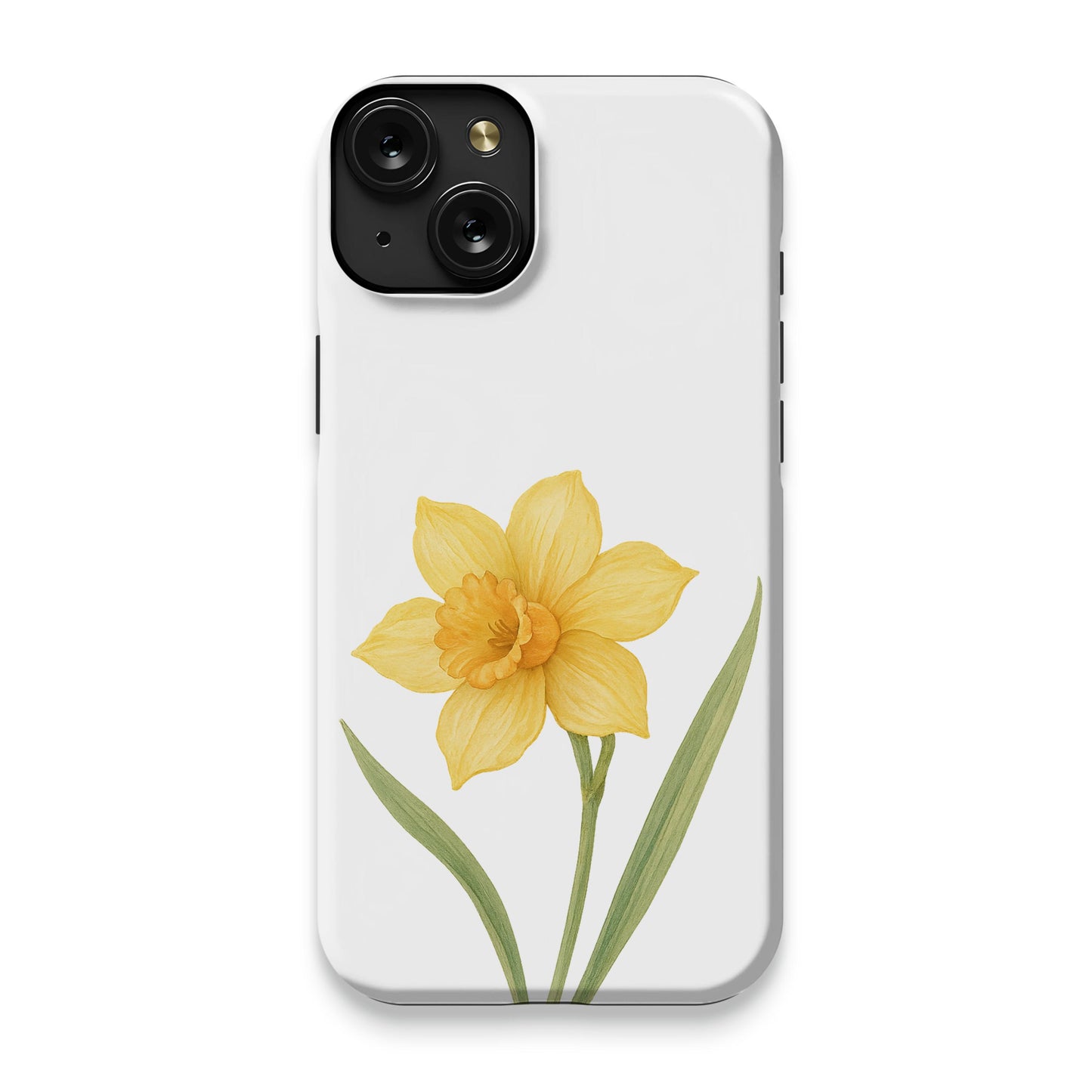 Yellow Daffodil Design Custom Phone Case product type